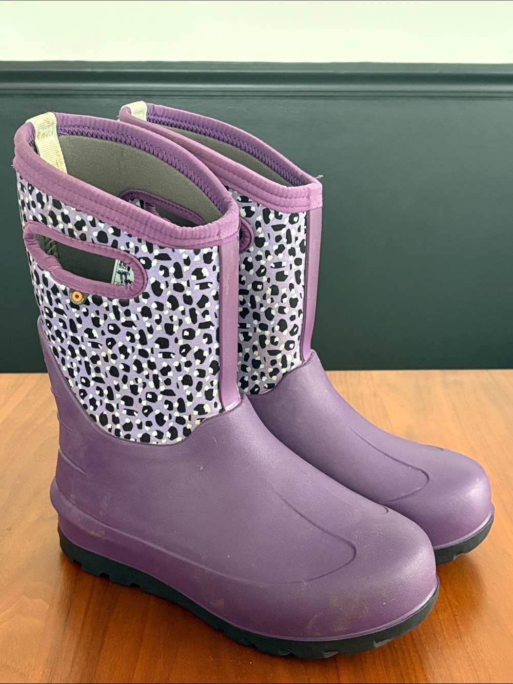 Bogs Kid's Neo-Classic, purple jungle, size 6
